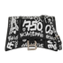 Hourglass Graffiti Belt Bag, &pound;595, Handbags, Black/White, Leather, Front view